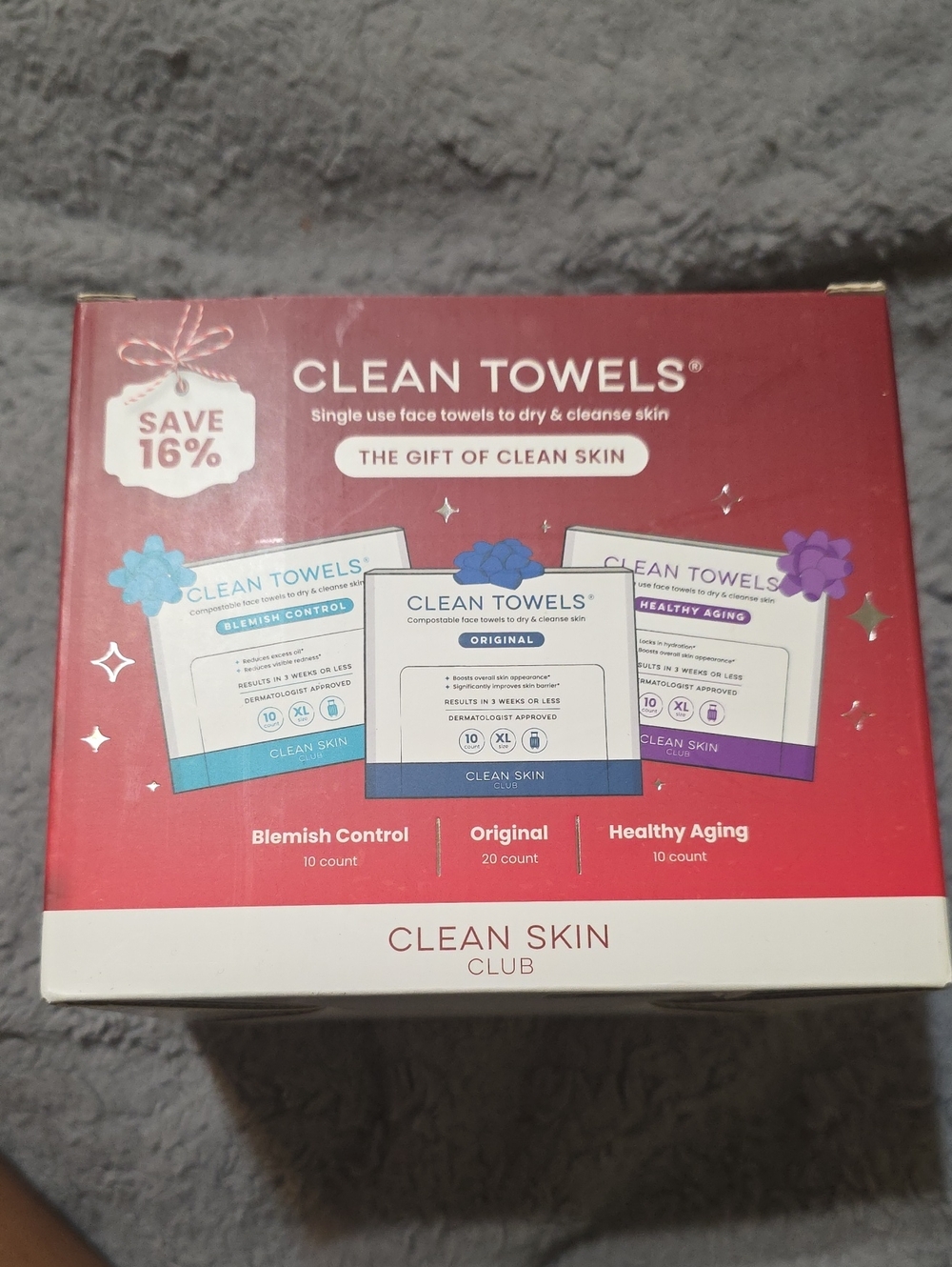 Clean SKIN CLUB Towels Single-Use Face Towels